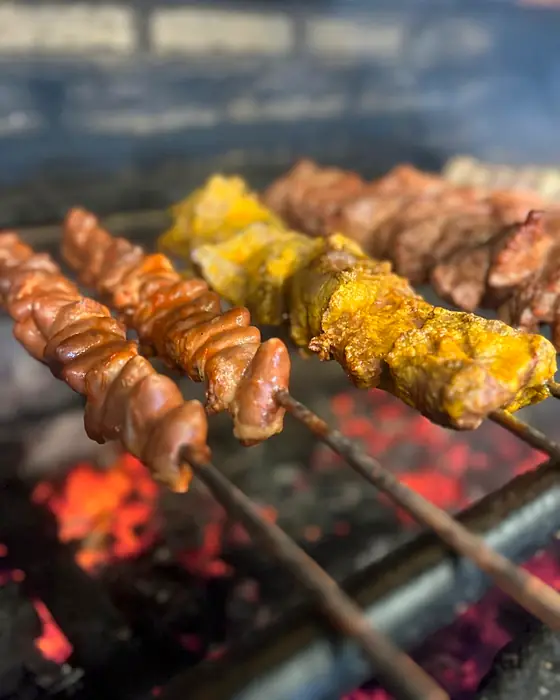 Churrasco na brasa: Saindo na hora